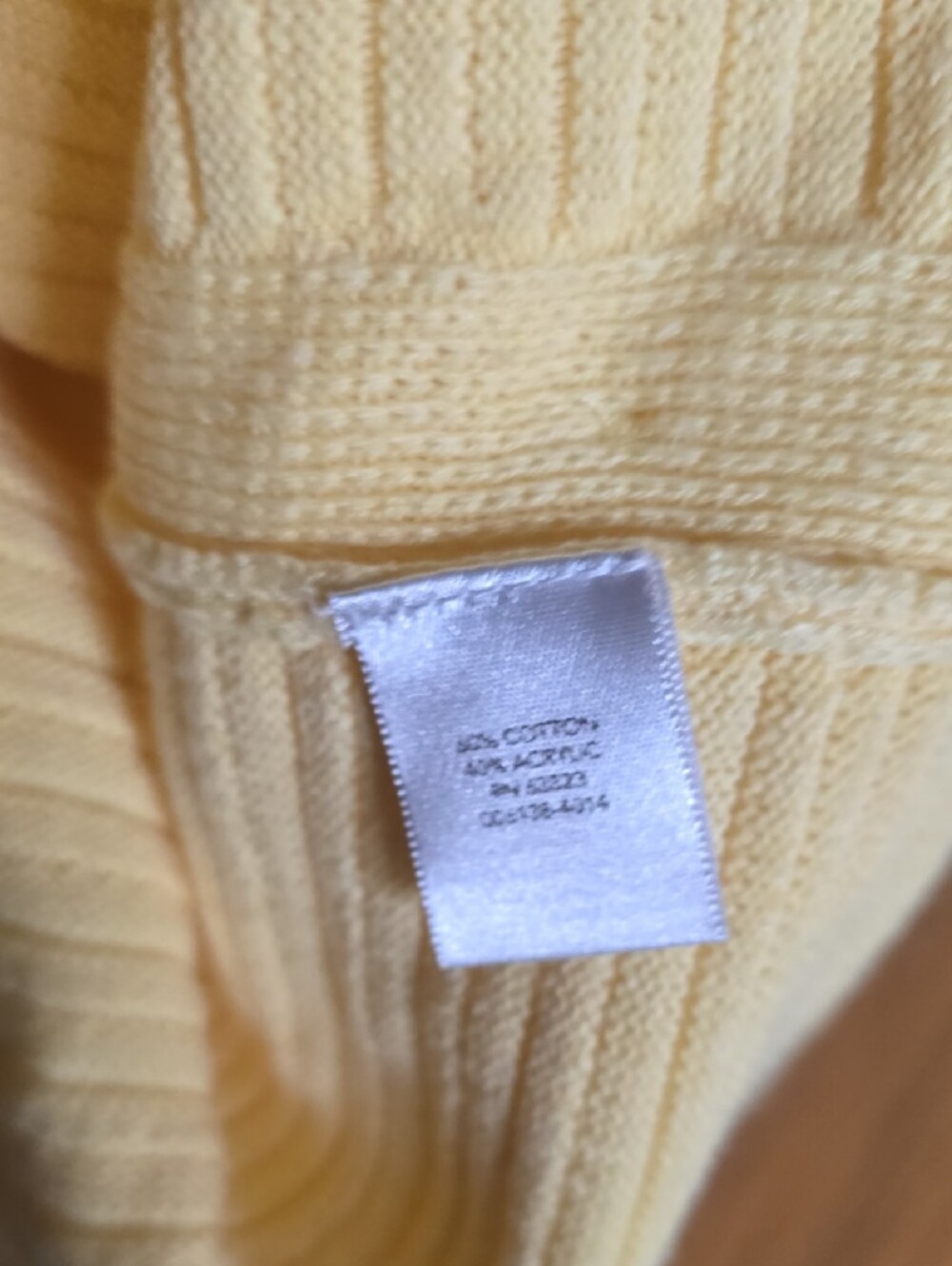 CJ Banks Yellow Ribbed Button-Side Tunic - Picture 5 of 6